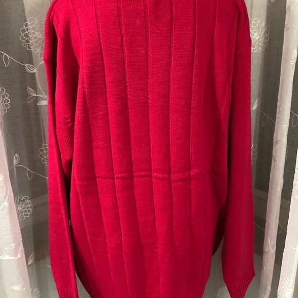 Ron  Chereskin red sweater long XL NWT - Picture 6 of 7